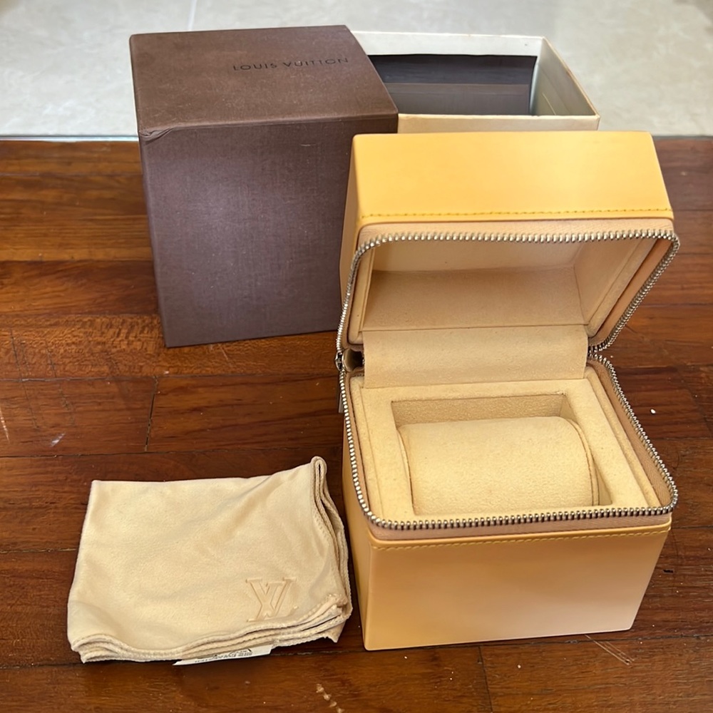 Authentic Louis Vuitton watch case jewelry box